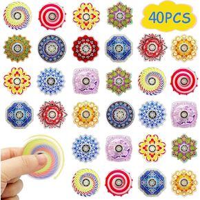 40 Pack Fidget Spinner Toys Party Favors Goodie Bag Stuffers Gifts,Stress Relief Sensory Toys for Kids Teens Adults ADHD Autisms,Carnival Treasure Box Toys for Classroom Prizes Supplies (color-40)