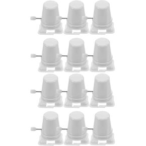 Jarbins 12 PCS آلية قاعدة لعبة تنتهي لعبة الروبوت آلية حركة الروبوت الأرجل DIY Toy (White)