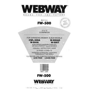 FW-500 Refill 12x12 Scrapbook Refill