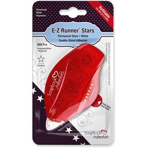 Scrapbook Adhesives by 3L E-Z Runner Stars Refillable Dispenser, White