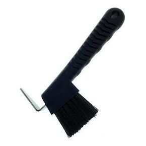 MacMaxe Ergonomic Horse Hoof Pick Brush with Heavy-Duty Rust-Resistant Steel Pick and Durable Nylon Bristles – Ideal for Hoof Care, Easy to Clean, Suitable for Beginners and Advanced Riders (Blue)