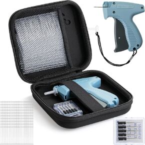 Mr. Pen- Tagging Gun with Case, 5 Needles, 1008 pcs 2" Barbs Fasteners, Greyish Blue, Tagging Gun for Clothing Tag Gun for Clothes Tag Gun, Price Tag Gun, Pricing Gun, Tag Attacher Guns