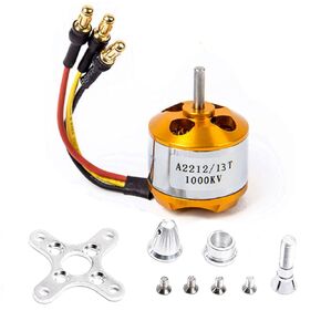 A2212 1000KV بدون فرش من المحرك Outrunner 13T مع موصلات الموز بحجم 3.5 ملم لطائرة RC DIY Multi-Copter Quadcopter Drone (1pc)