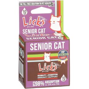 Senior Cat - Joint Support & Digestion Supplement for Senior Cats - Immunity Vitamins & Heart Health Supplements for Older Cats - Gel Packets - 10 Use