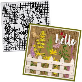 Habbiful Spring Plant Embossing Folders for Card Making, 3D Textured Birthday Plastic Embossing Folder DIY Craft Template Folders for Scrapbooking Photo Album Supplies
