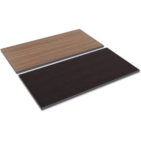 Alera ALETT4824EW 47.63 in. W x 23.63 in. D Rectangular Reversible Laminate Table Top - Espresso/Walnut