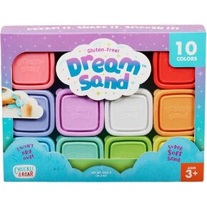 Chuckle & Roar - Dream Sand Mega Pack - 10 Dream Sand Containers - Safe and Non-Toxic - Ages 3 and Up