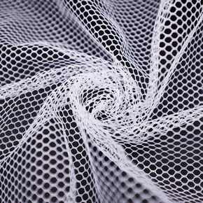 62 X 59 Inch White Mesh Fabric Slightly Stretchy for Sewing Projects, Shopping Bag, Backpack Pocket and Straps and Netting Clothes