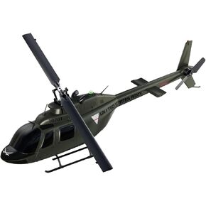 Carmanon Ultra-high Simulated RC Helicopter - 27:1 Scale Model Collectable Remote Control Helicopter with Auto-Hover for Adults, Beginners, Bell OH-58