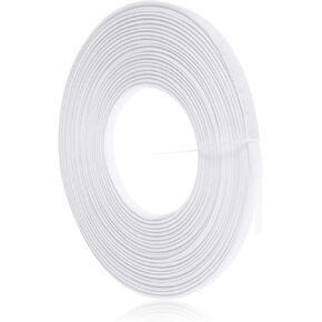 Giantree Cotton Covered Poly Polyester Boning, 12 Yards Polyester Boning Cotton Covered 10mm Bra Boning Tool Polyester Boning for Sewing, Low-Density Polyester Boning for Sewing Garment Accessories