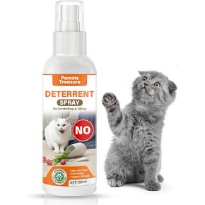 Cat Deterrent Spray,Cat Scratch Deterrent for Furniture,Cat Spray Deterrent for Pet Behavior Training,Preventing Cats from Scratching and Chewing,Indoor & Outdoor Use