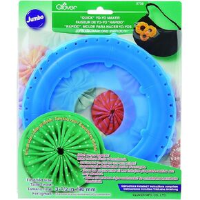 Clover 83020 Quick Yo Yo Maker-Jumbo Round 3-1/2"