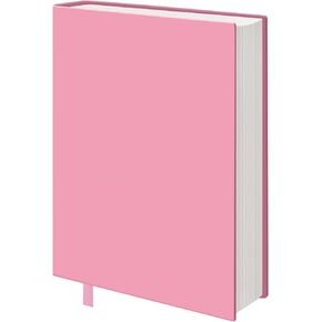 KICNIC Pink Fabric Book Cover for Hardcover, 1 Pack, 6x9 Inch, Up to 8.5"x9.5", Adjustable School Book Sleeve Protector for Teens, Stretchable Decorative Cloth Book Sox for Book Lovers