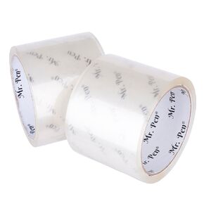 Mr. Pen- 3 inch Packing Tape, 2 Pack, Wide Tape, 45 Yards, 1.9mil, No Smell, 3 inch Tape, Shipping Tape, Packaging Tape, Packing Tape Rolls, Clear Packing Tape, Moving Tape, Packing Tape Refill