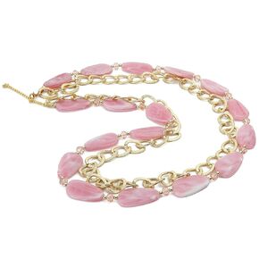 Dama Stile BKZ14 BELLY Chain Pink Mistic Mistic ، ملحق جسم قابل للتعديل للنساء والفتيات