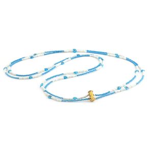 Dama Stile BKZ2 Evil Eye Double Wrap Belly Waist Beads Large Size 85 cm