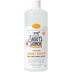 Skout's Honor Laundry Booster Stain & Odor Removal Additive - Plant-Powered Formula for Pet Bedding, Clothing, and Washable Pee Pads - Eco-Friendly & Cruelty-Free, 32 oz