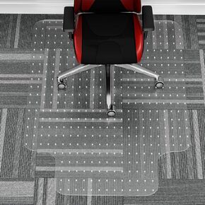 WASJOYE Chair Mat for Carpet, 36" x 48" Office Chair Mat for Carpet, Convex Shape Chair Mat with Non-Slip Studded for Home and Office