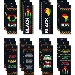 Black History Month Bookmarks Inspirational Bookmarks, African American Country Festival Celebration Black History Month Party Favor Gifts