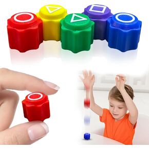 Squid Gonggi Game, Gonggi Traditional Korean Tossing Game Stone Play Stone Catching Game Hand Eye Coordination Training Toy for Kids Adults Party Favors (5Pcs Stone)