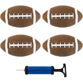 HXEZOC 4 Pack Mini Flootsable Stables وضع كرة قدم 6 بوصات مع مضخة الهواء الإضافية وألعاب كرة القدم المقاومة للماء للأطفال وملعب الأطفال الصغار في الهواء الطلق والاستخدام في الهواء الطلق