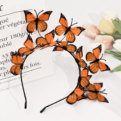 DEEKA Butterfly Headbands Fascinators Hat Women Butterfly Costume Crown Headpiece for Women and Girls in Saudi Arabia
