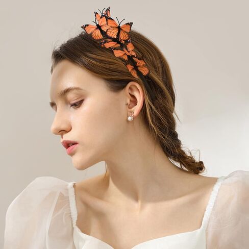 DEEKA Butterfly Headbands Fascinators Hat Women Butterfly Costume Crown Headpiece for Women and Girls in Saudi Arabia