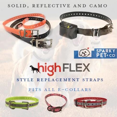 Replacement Strap for Garmin Collars - 3/4" Wide Ultra-Durable Dog E-Collar Replacement for Training, Bark, Shock, Electric, and GPS Collars - 28" Adjustable LengthGarmin (BLK) in Kuwait