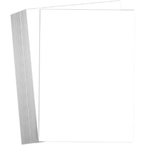 Hamilco White Cardstock Paper 8.5 x 11" 65 lb Cover Card Stock 50 Pack (Bright)