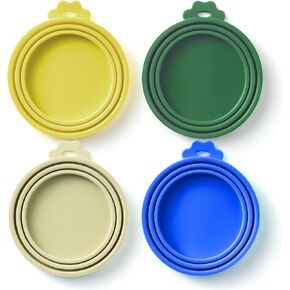 Can Covers food grade silicone can lids 4 Piece Set - Meadow Glow