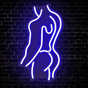 Neon Sign Man Body LED Neon Sign for Wall Decor, Led Light Neon Light Super Bright Acrylic Handmade Man Body Light Up Sign for Shop Window Store Display Beer Bar Festivals