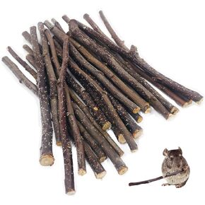 William Craft Apple Sticks Pet Chew Toy Treats for Chinchilla Guinea Pigs Rabbits Squirrel Hamster Bunny