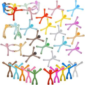 40PCS Humanoid Magnetic Men Toys, Cute and Colorful Magnets for Kids, Mini Flexible Funny Magnetic People for Fridge, Whiteboard, Locker, Office Decoration