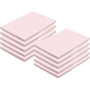 Rubber Stamp Pads (10 Pack) by Pixiss - Printmaking Supplies Refill - Block Printing Stamp Pads for Rubber Stamps (6"x4") - Rubber Stamp Making Kit Resupply
