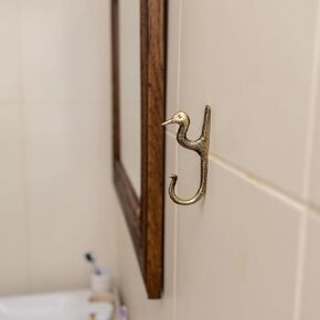 Goose Brass Hanger Holders Storage Racks. Handcraft Hooks for hanging Coats Towels Keys Hats Purse Backpacks. Unique design gift