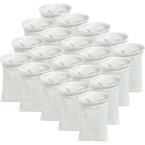 7 Inch 20 Pack 150 Micron Honeycomb Filter Socks for Fish Tank, Aquarium Filter Sock 3D Honeycomb Design Filter Sock, Aquarium Filter Bags for Saltwater