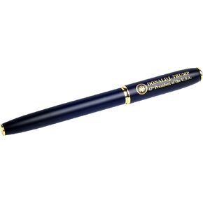 TAUXBLO Trump Pen 2024 Trump Merchandise Black Lacquer Rollerball Pen Stunning Luxury Pen With 24k Gold Finish Fancy Pens Executive Office Writing Pens