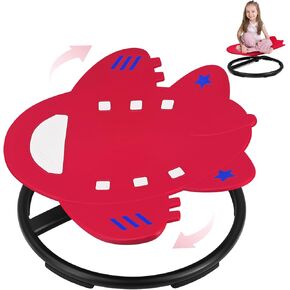 Kids Sensory Swivel Chair, Autism Spinning Chair for Kids Sensory, Autism Sensory Products Sit and Spin 360° Spinning Seat for Autistic ADHD Kids Indoor Outdoor Play (Red)