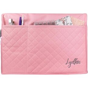 Sewing Machine Dust Cover Complete with Two Needle Threaders, Protective Cover with Pockets and Slit for Handle