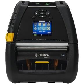 Zebra ZQ630 Mobile Barcode Label Printer | Wireless Bluetooth and WiFi | 4 Inch, Belt Clip, Charger