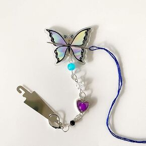 ZDDPDJ Butterfly Needle Minder Magnetic for Cross Stitch, Needle Threader Pendant Decor for Sewing Embroidery Needlepoint Accessories