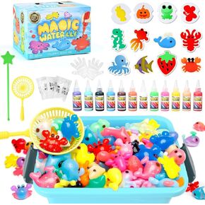 طقم لعبة Magic Toy Water Toy Toy Toy ، Aqua Toy Fairy Water Gel Kit Kit Creative Magic Toy Water Create ، 12 Magic Halms ، Arts & Crafts DIY STEM KITS DIY (12 لونًا)