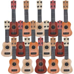 15 PCS Kids Toy Guitar 10 inch Mini Classical Corealele Guitar Guitar Toy Steed Rhyme Developmental Musical Musical Toddlers Dugulele Guitar Guiter Guiter Guitar Toy for Toddler Toy Toy Supplies
