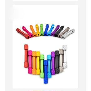 M3*25 10Pcs Double-Ended Thread Anodized Aluminum Alloy Column FPV Connection Column Aluminum Rod unmanned traversal Aircraft Model Aluminum Tube (Blue)