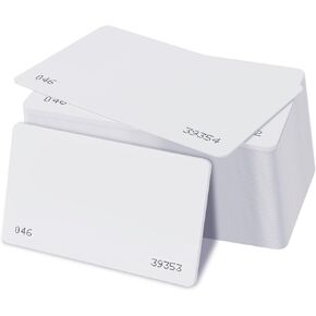 5 pcs 26 Bit Proximity CR80 Cards Weigand Prox Blank Printable Swipe Cards Compatable with ISOProx 1386 1326 H10301 Format Readers for Access Control Systems（Matching id Badge Holder with Lanyard）
