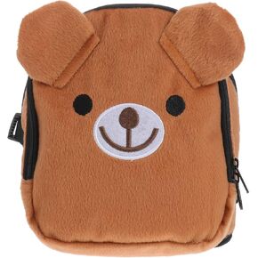 Ueetek Dog backpack saddlebag حقيبة تسخير للحيوانات الأليفة القابلة للتعديل للتدريب على التخييم في المشي لمسافات طويلة في الهواء الطلق (بني)