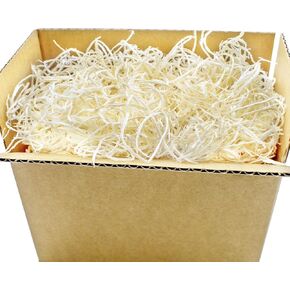 4.5 oz Natural Aspen Wood Excelsior, Aspen Wood Wool for Basket Filler, Gift Decoration, Soil Cover, Crafts Protection | Natural Color and Smell