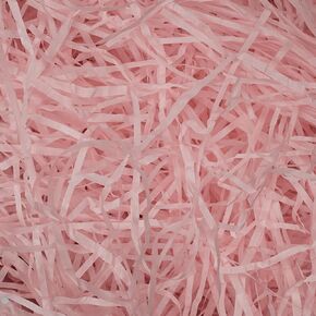 JIWINNER 8 oz (1/2 LB) Cut Paper Shred Filler for Gift Baskets, Easter Basket Grass, Light Pink Paper Filler for Gift Wrapping, Crafting Activities, Weddings, Boxes Filler, Basket Filler, Anniversaries