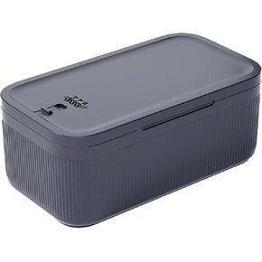 Small Lock Box for Medication Safe, Lockbox for Phone Jail, 2 Litre Medicine Lockable Storage Box with Code for First Aid Kits, Locked Food/Snackle Box Container for Home/Fridge/Office