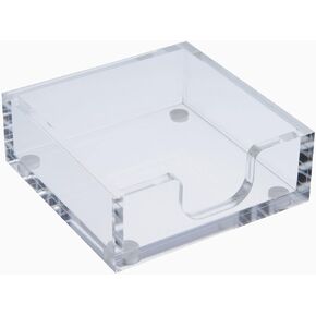 Gartner Studios Acrylic Sticky Note Holder, Clear, 3.5" x3.5" x 1.3"